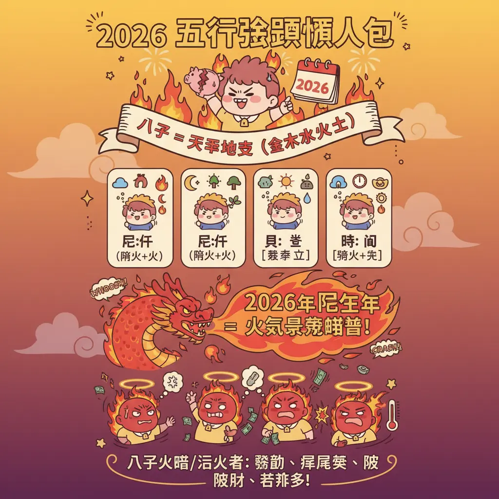 五行查詢 - 八字